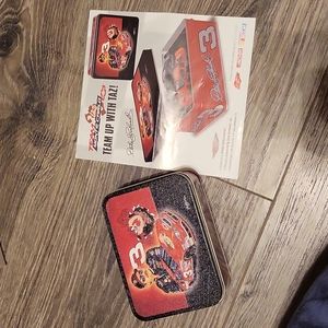 Dale Earnhardt limited edition Tasmanian Devil model cars with tin